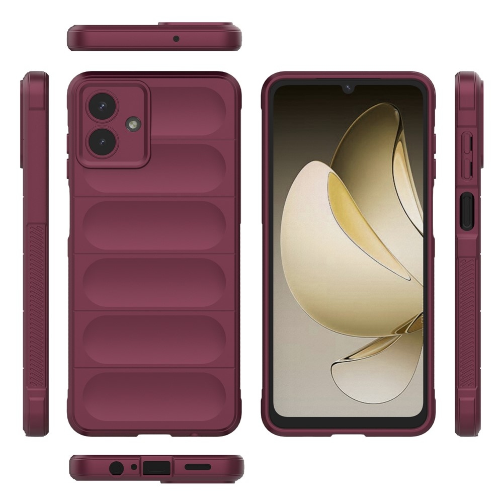 Rugg tartós zselés tok Samsung Galaxy A07 4G - bordó színben