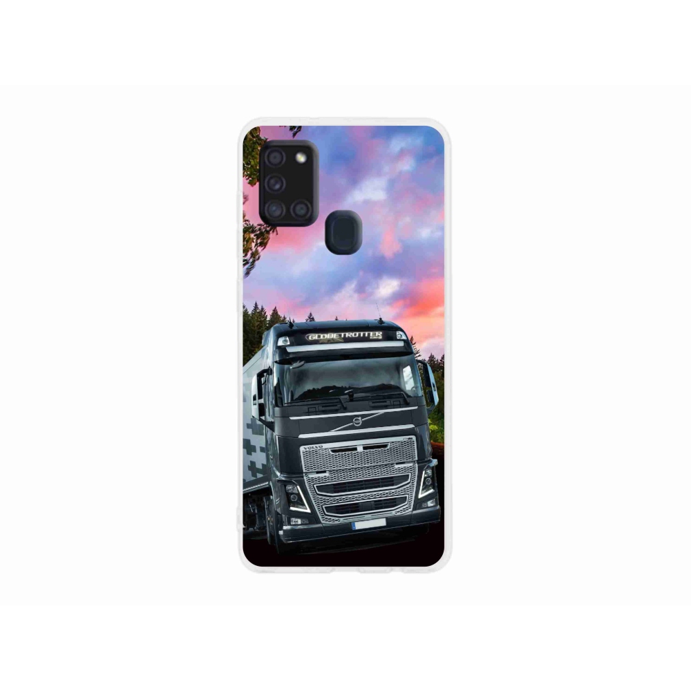 Gél borítás mmCase Samsung Galaxy A21s - teherautó 2
