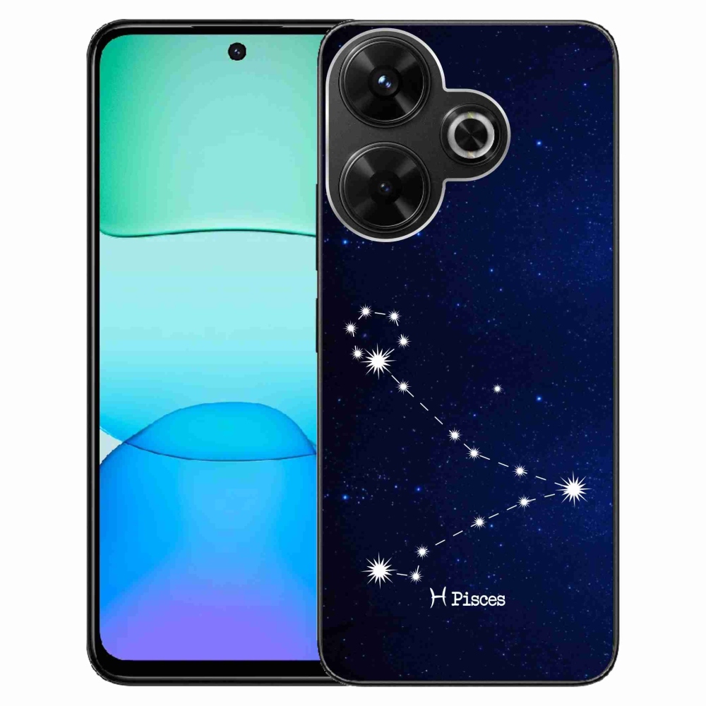 Gél borítás mmCase a Xiaomi Redmi 13 4G/Poco M6 4G - csillagkép Halak számára