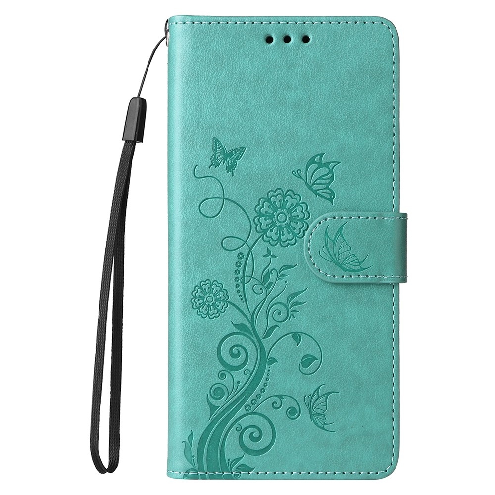 Virágos könyv tok a Honor Magic 7 Lite 5G készülékhez - teal színű