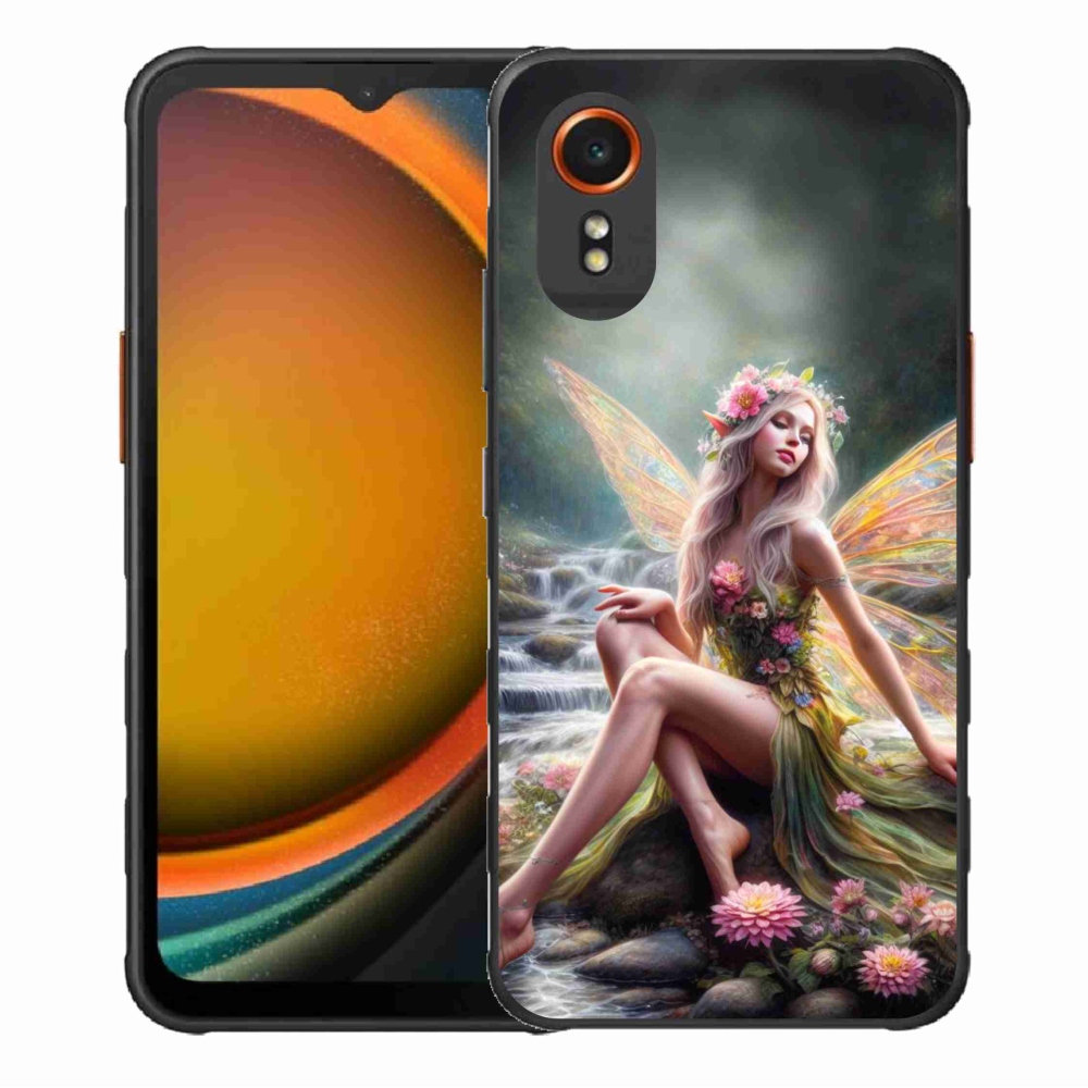 Gél borítás mmCase Samsung Galaxy Xcover 7 - pillangó nő 1