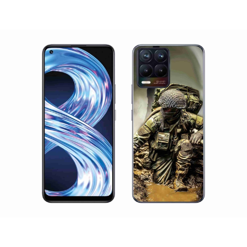 Gél borítás mmCase a Realme 8 Pro-hoz - katona