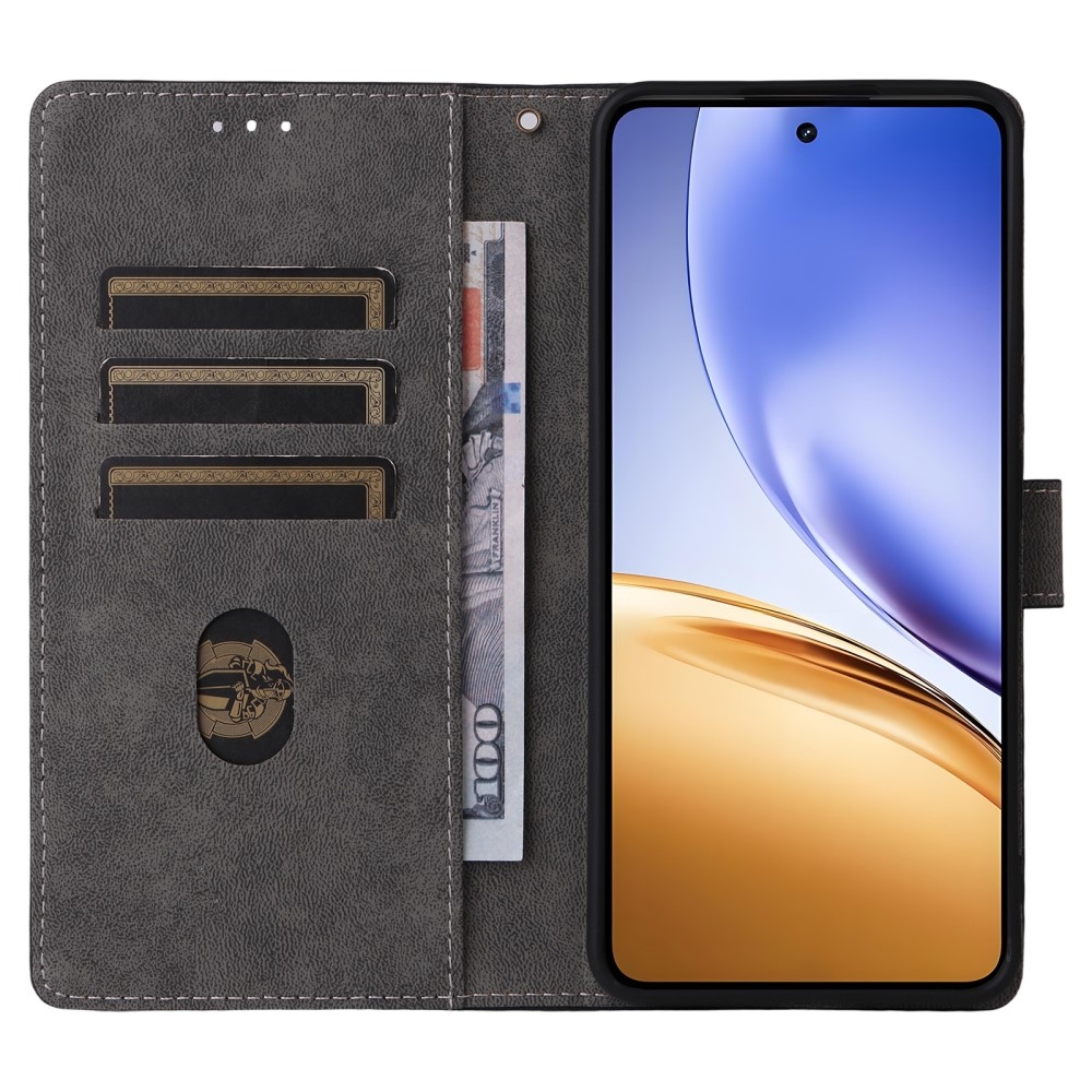 RFID könyvtáska a Realme 14 5G/ 14T 5G készülékhez - lila