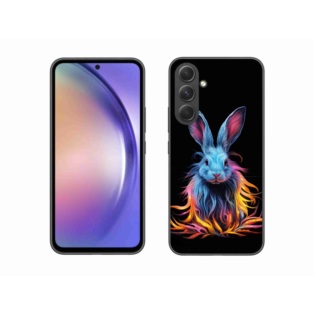 Zselés borítás mmCase Samsung Galaxy A54 5G - absztrakt nyúlhoz