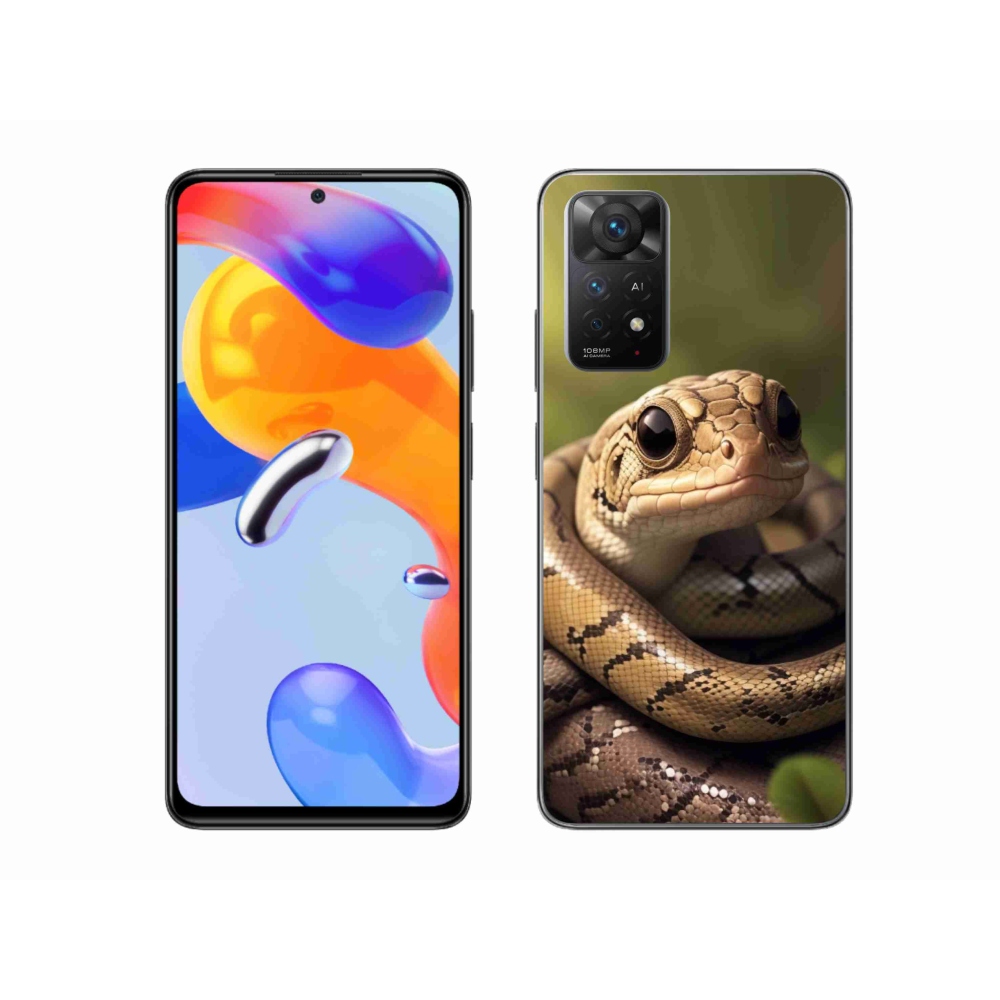 Gél borítás mmCase a Xiaomi Redmi Note 11 Pro 4G/5G - kígyó 1