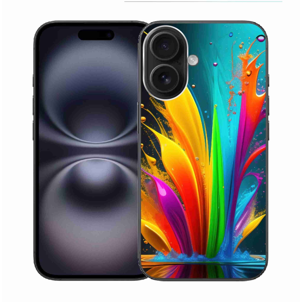 Gél borítás mmCase iPhone 16 készülékhez - absztrakt motívum 1