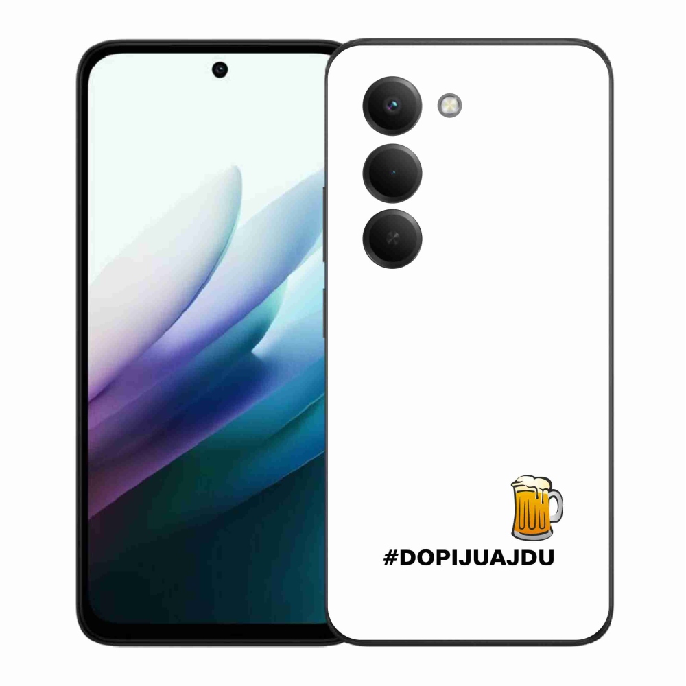 Gél borítás mmCase a Xiaomi Redmi 15 4G/5G (171mm) - sör motívum 1 fehér háttérrel