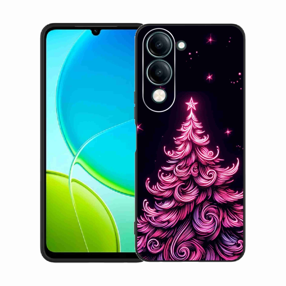 Gél borítás mmCase a Vivo Y29s 5G-hez - neon karácsonyfa 2