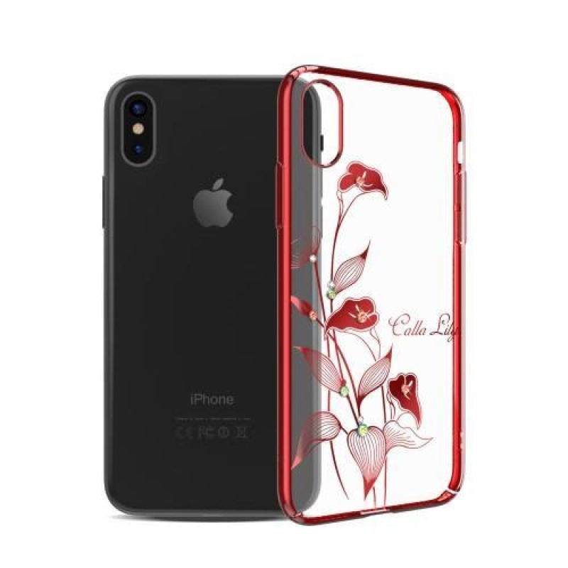 Xbar műanyag tok Swarovski kristállyal iPhone X készülékhez - iszap