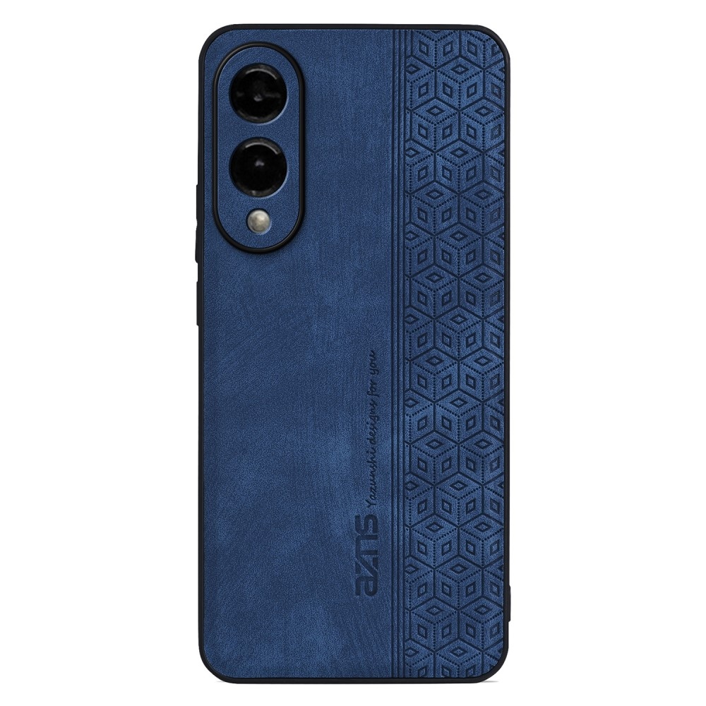 AZNS gél tok PU bőrrel borított Samsung Galaxy S25 Edge - kék