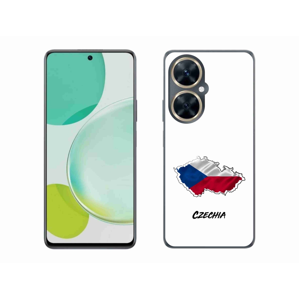 Gél borító mmCase a Huawei Nova 11i - Csehország fehér háttérrel