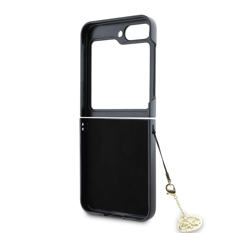 Guess 4G Charm Hátsó borító Samsung Galaxy Z Flip 6 barna