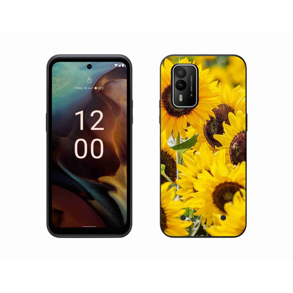 Zselés borítás mmCase a Nokia XR21 készülékhez - Napraforgó