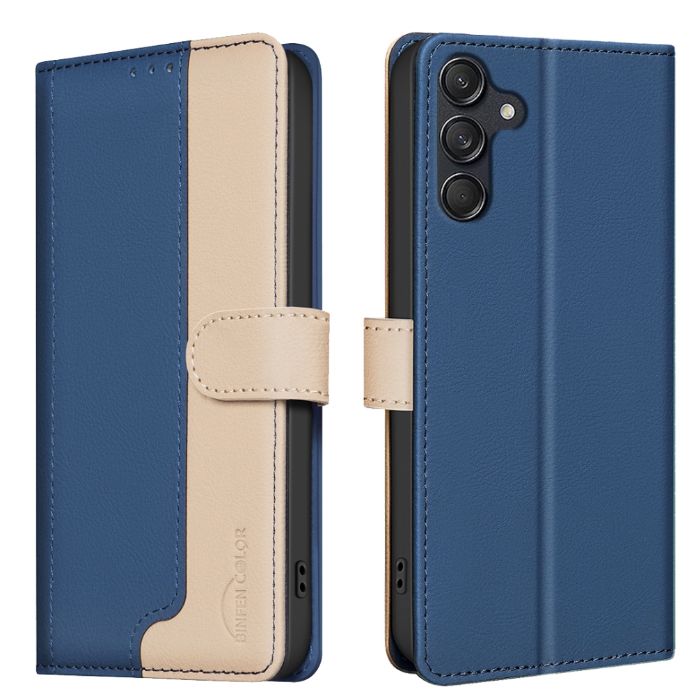 BNF DUO könyvtáska Samsung Galaxy S25 FE készülékhez - kék