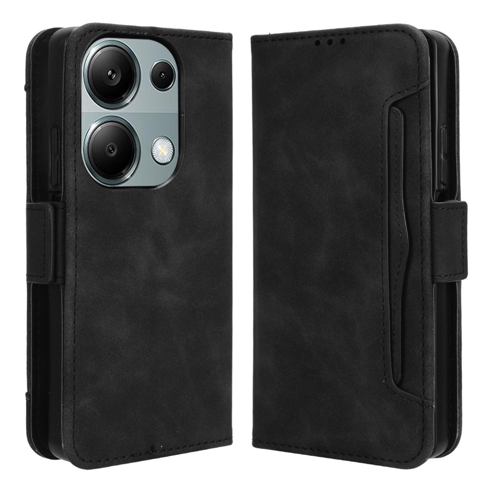 Kártyás könyv tok Xiaomi Redmi Note 14S/Note 13 Pro 4G/Poco M6 Pro - fekete