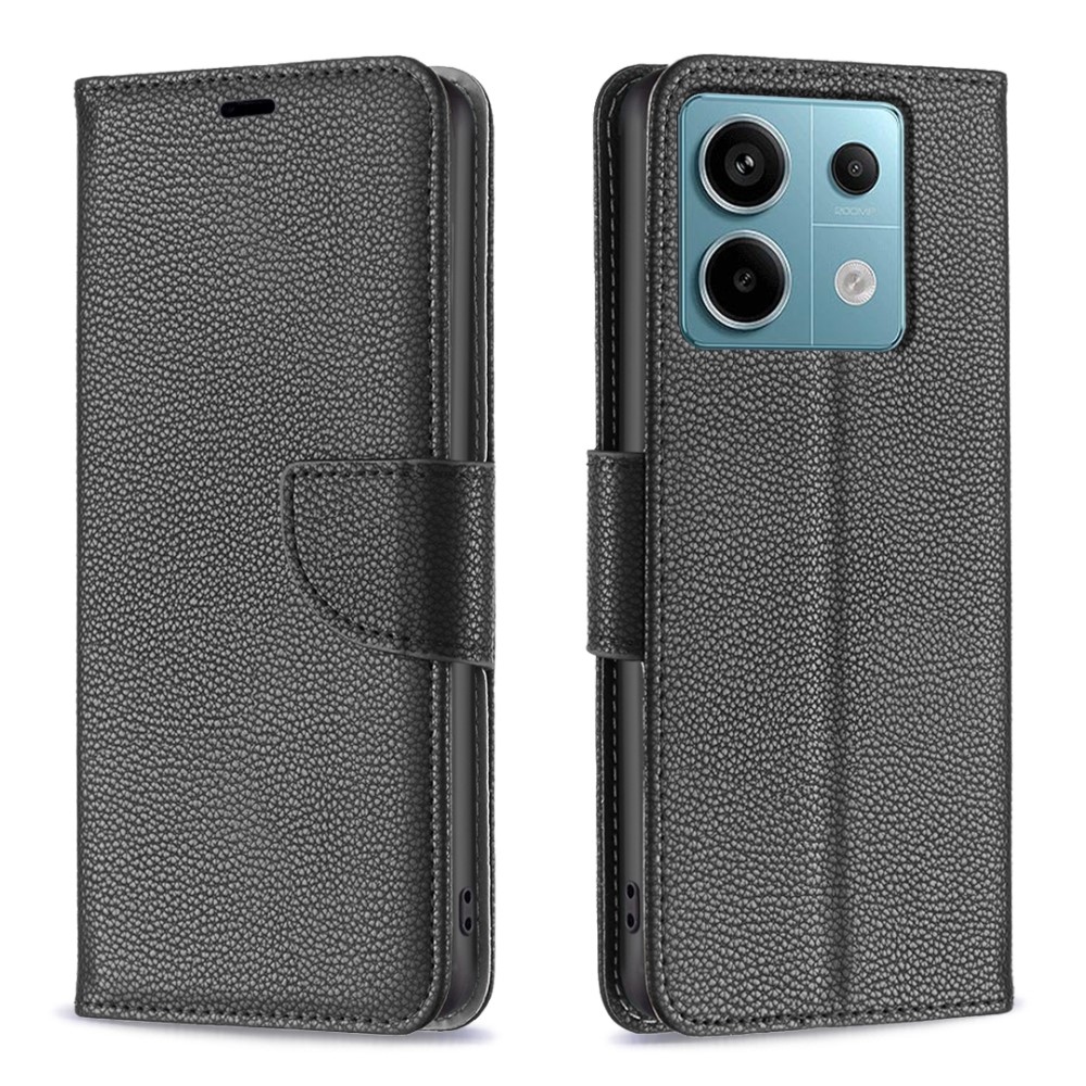Állványos könyv tok Xiaomi Redmi Note 13 Pro 5G/Poco X6 5G - fekete