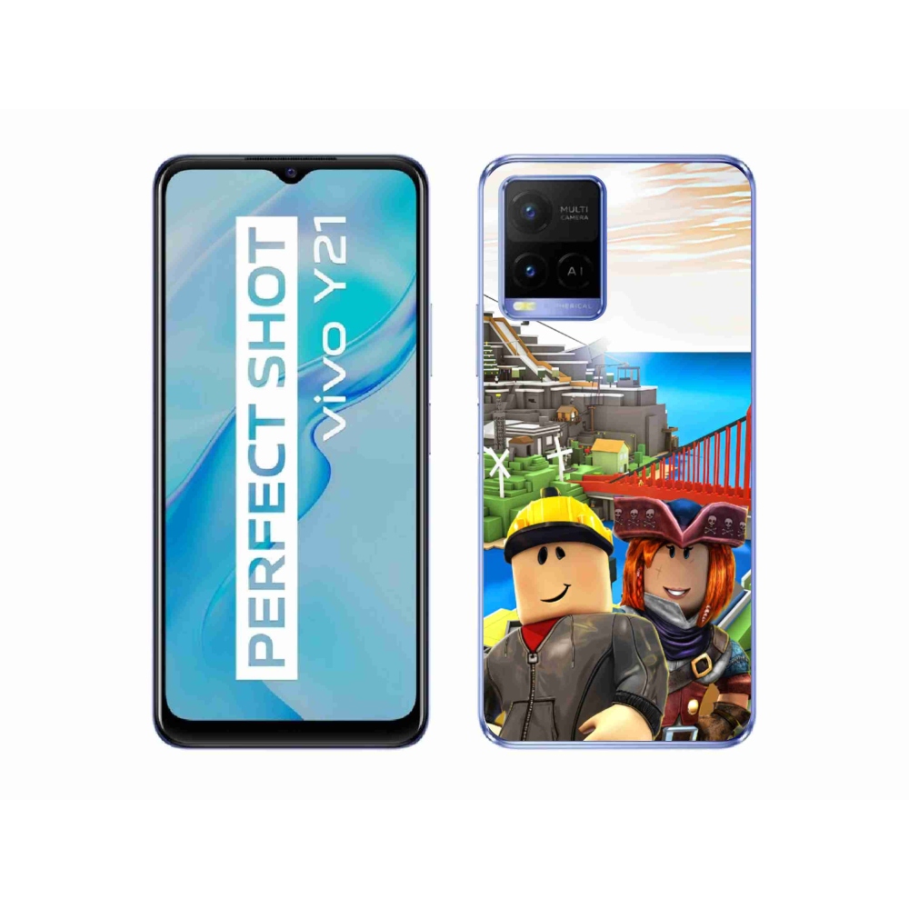 Zselés borítás mmCase a Vivo Y21/Y21s/Y33s készülékhez - roblox 1