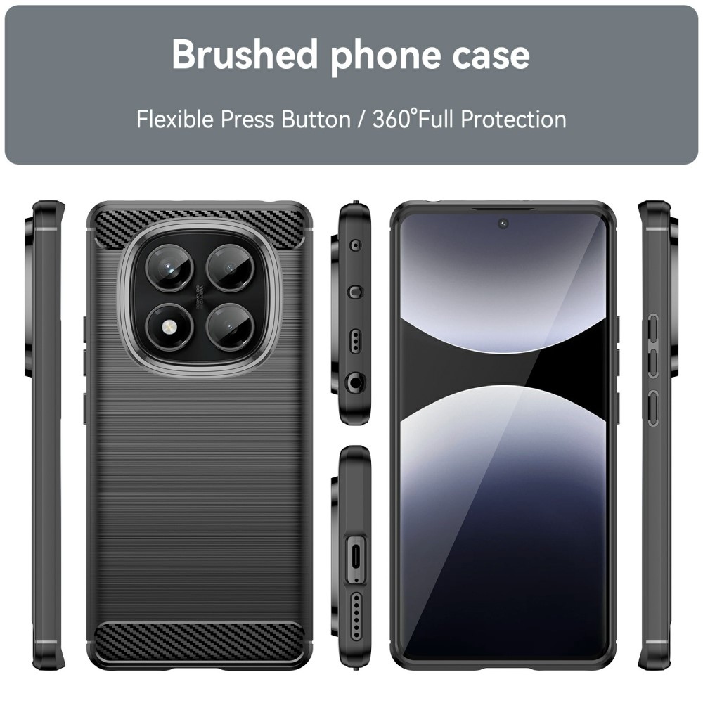 Szénálló zselés tok Xiaomi Redmi Note 14 Pro - fekete