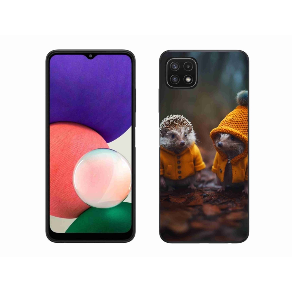 Zselés borítás mmCase Samsung Galaxy A22 5G - süni