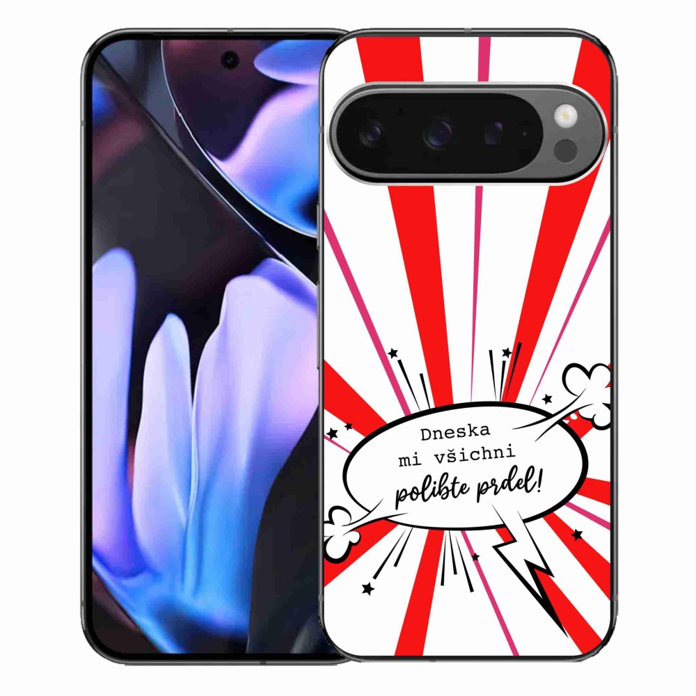 Gél borítás mmCase a Google Pixel 9 Pro XL-hez - vicces szöveg 15 fehér háttérrel