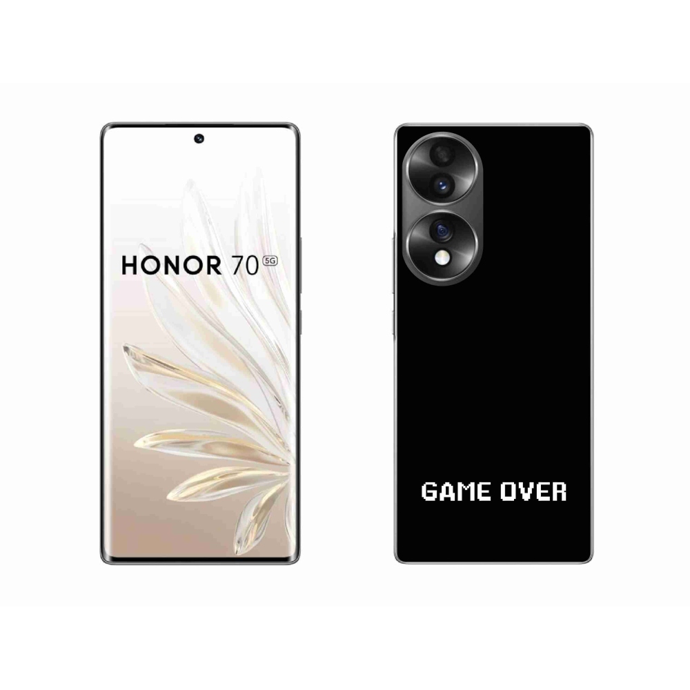 Gél borító mmCase a Honor 70-hez - játék fekete háttérrel