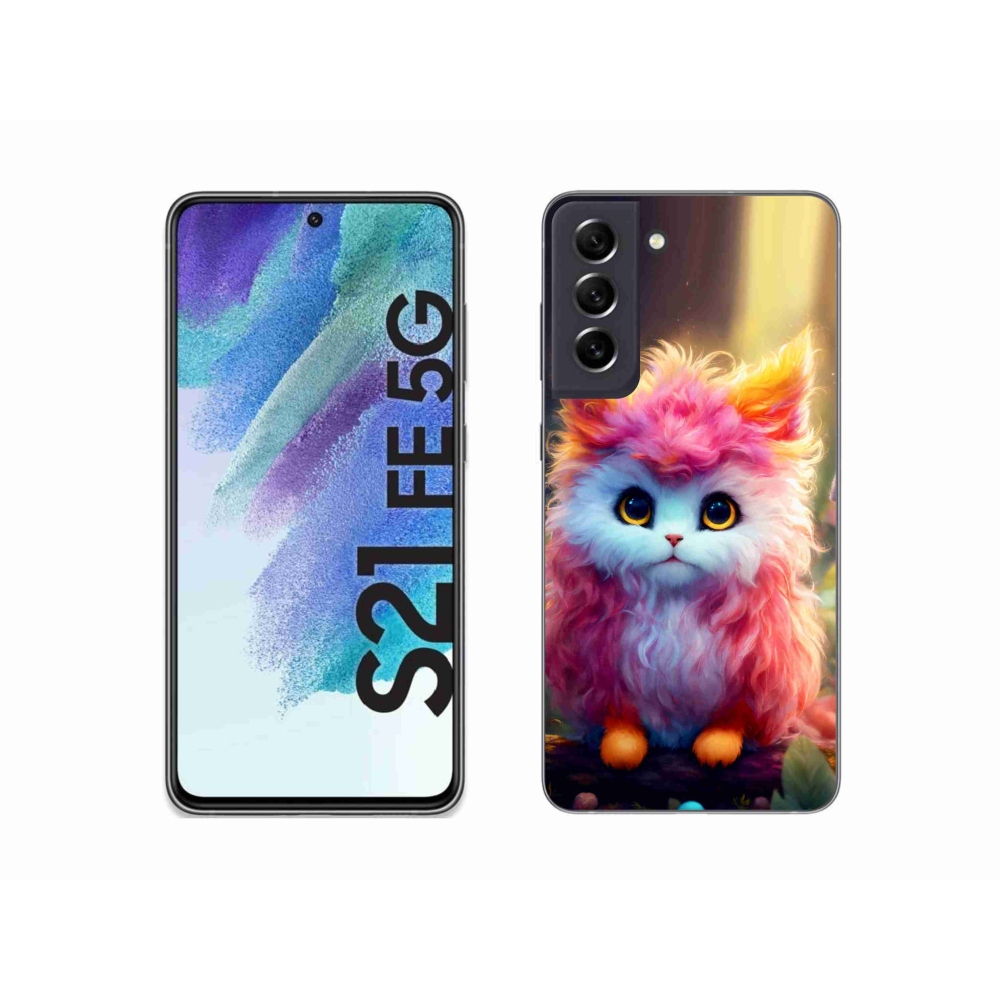 Gél borítás mmCase Samsung Galaxy S21 FE 5G - aranyos cica 5