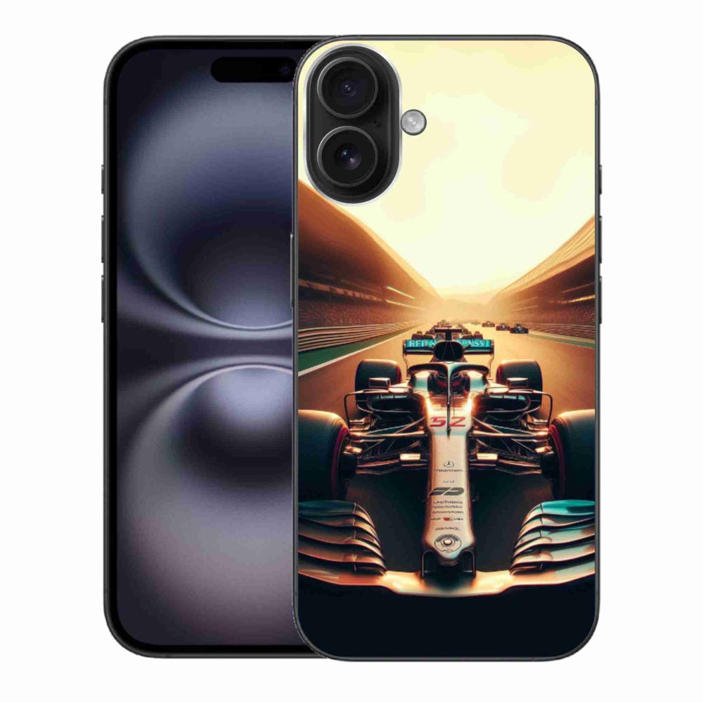 Zselés borítás mmCase iPhone 16 Plus készülékhez - formula 1