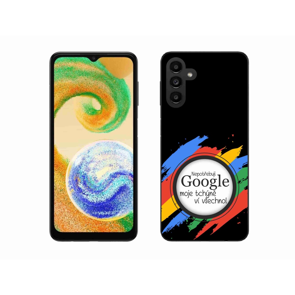 Gél borítás mmCase Samsung Galaxy A04s (164.7x76.7x9.1mm) - anyós tudja, hogy minden fekete háttérrel