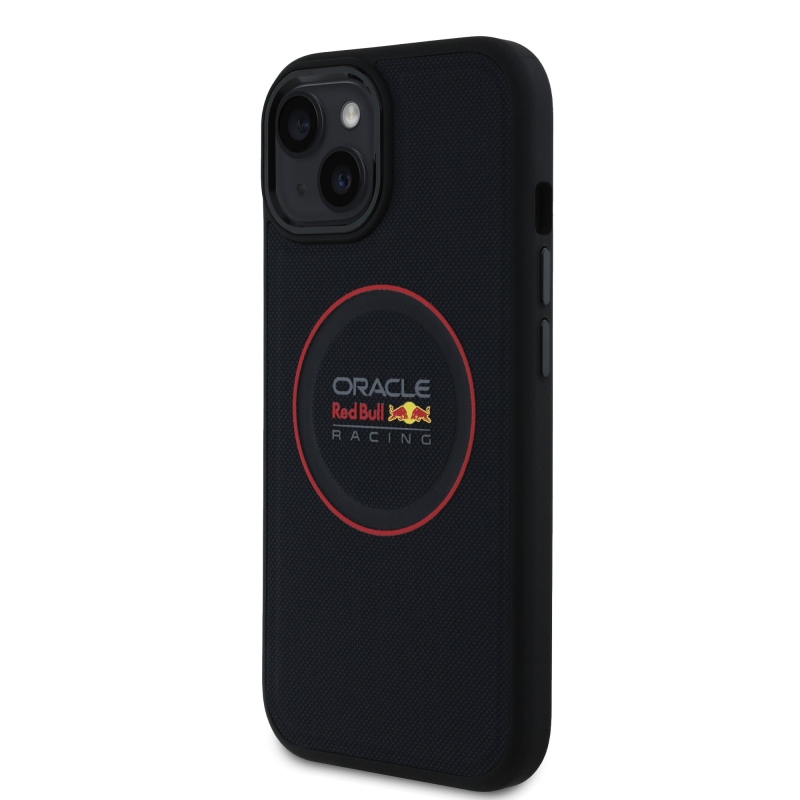 Red Bull PU bőr piros gyűrűs MagSafe hátlap iPhone 15 tengerészgyalogsághoz