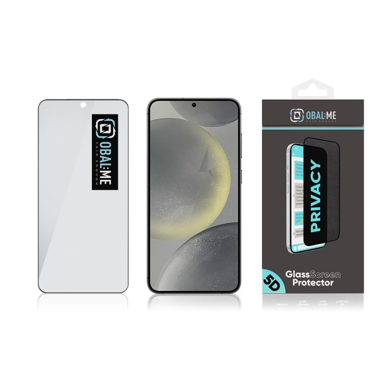 CSOMAG:ME Privacy 5D edzett üveg Samsung Galaxy S24+ Fekete