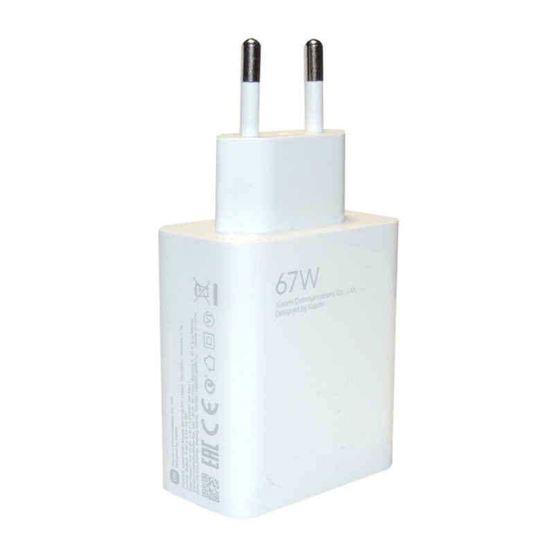 Xiaomi MDY-12-EH USB 67W-os utazási töltő fehér (ömlesztve)