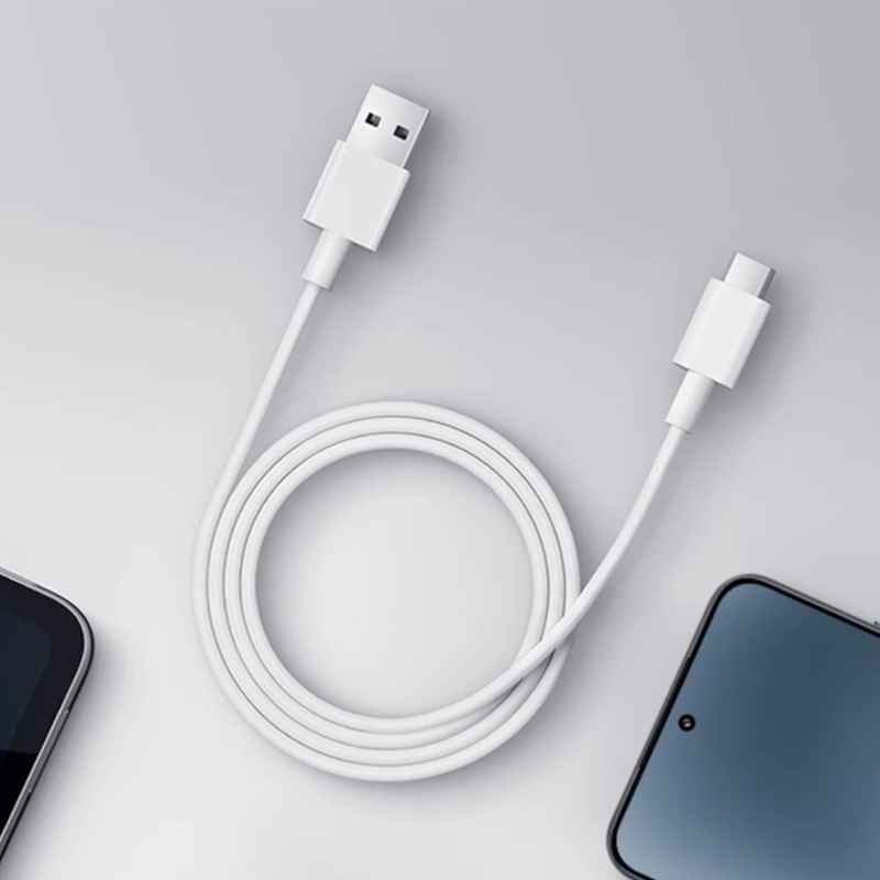 Xiaomi Eredeti USB-A/USB-C adatkábel 3A 1m Fehér