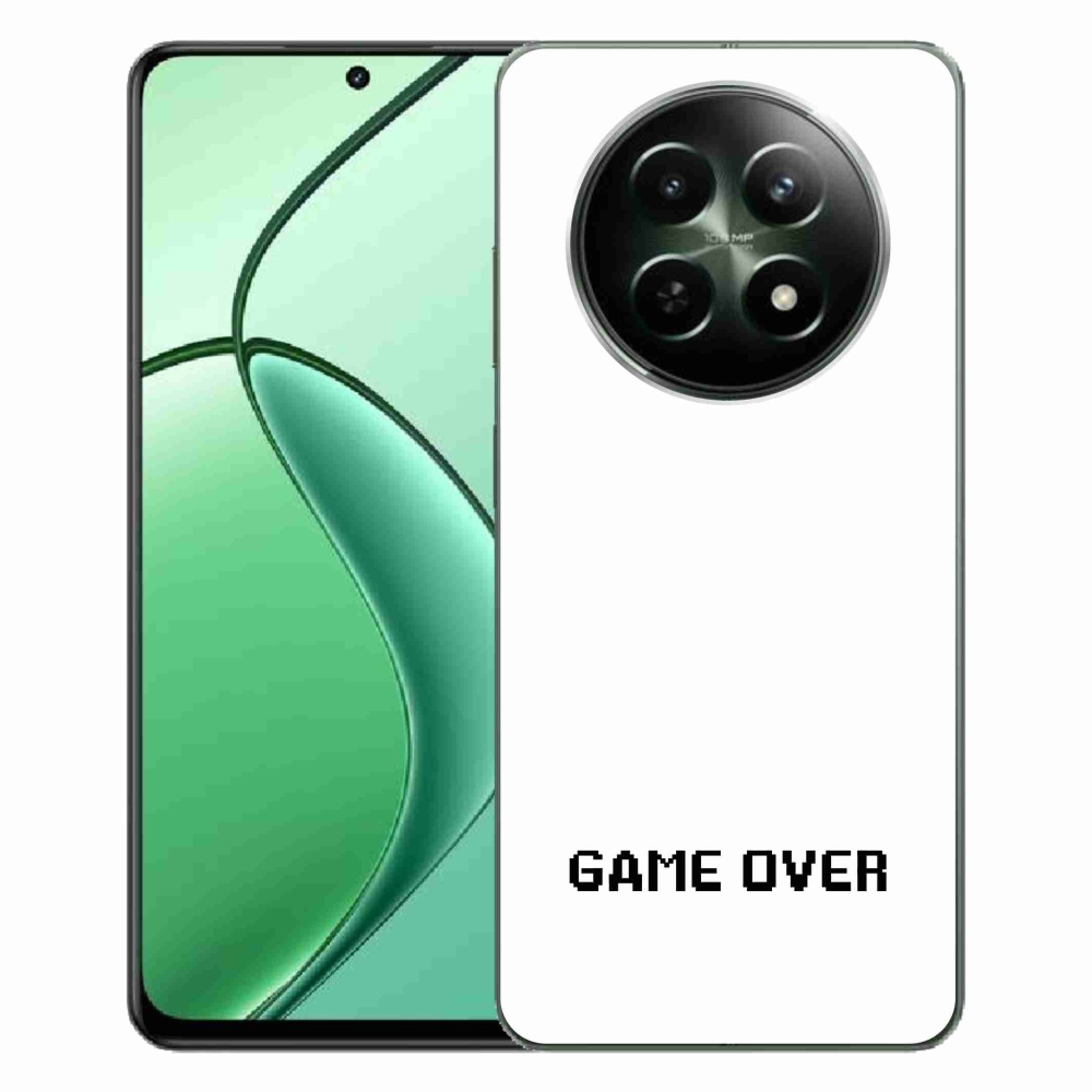 Gél borító mmCase a Realme 12 5G/12x 5G készülékhez - játék fehér háttéren