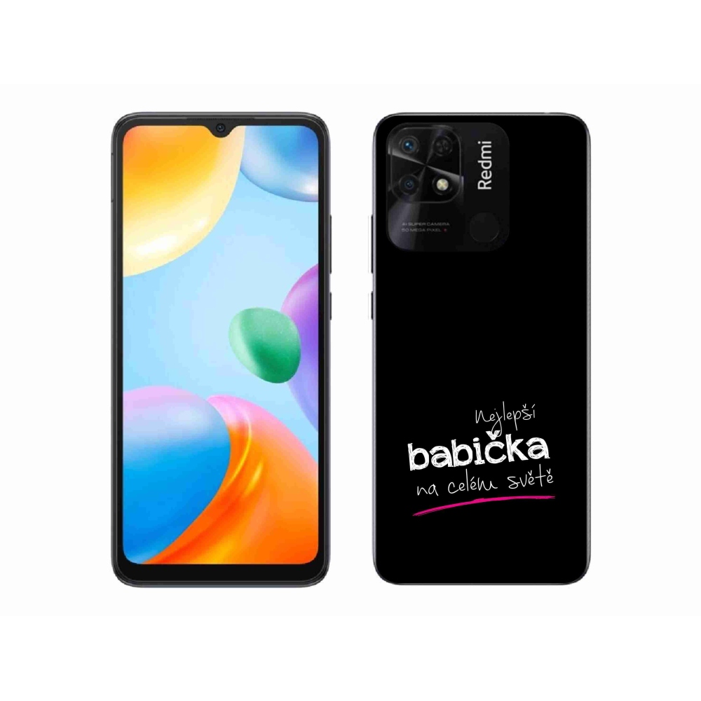 Gél borító mmCase a Xiaomi Redmi 10C - a legjobb nagymama 4 fekete háttérrel