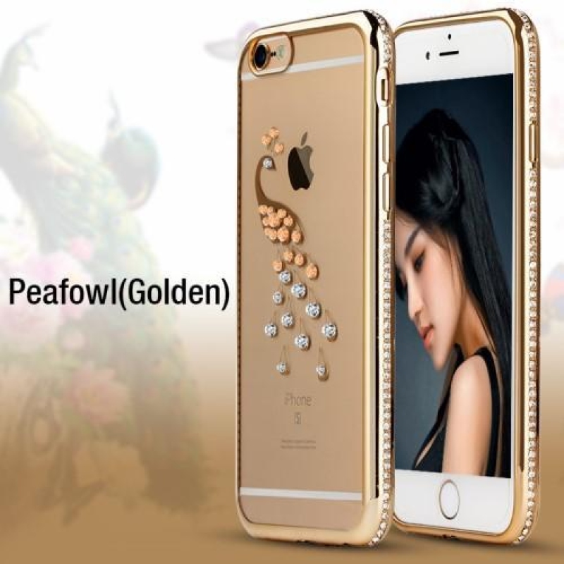 Xin zselés tok iPhone 6s Plus és 6 Plus készülékhez - arany páva