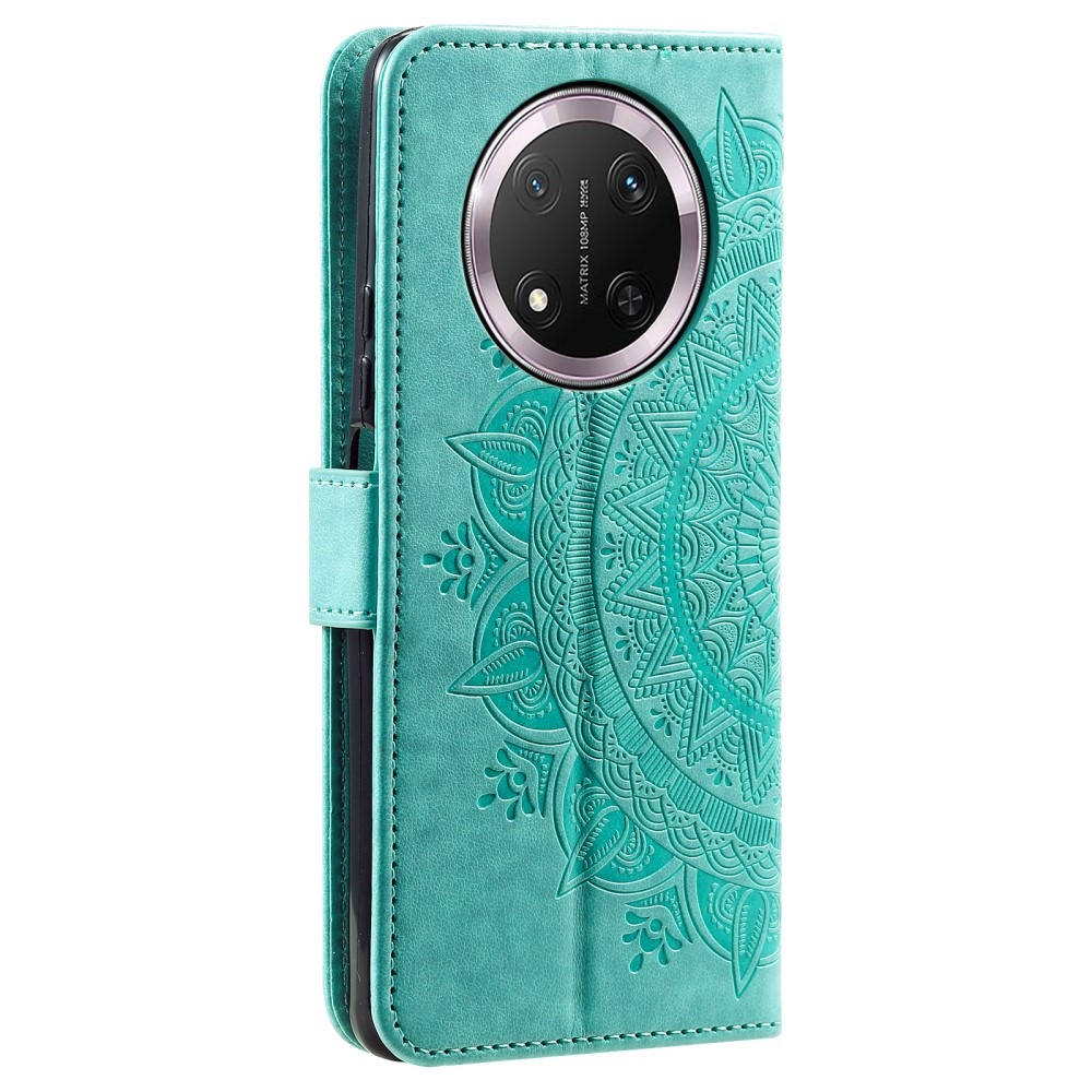 Mandala könyvtáska Honor Magic 7 Lite 5G készülékhez - teal színű