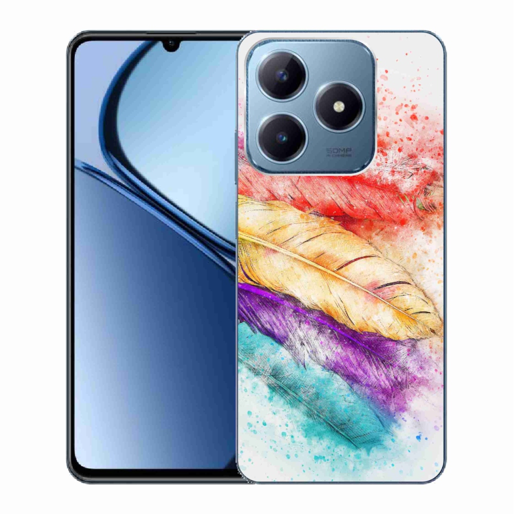Zselés borítás mmCase a Realme C63 készülékhez - színes toll