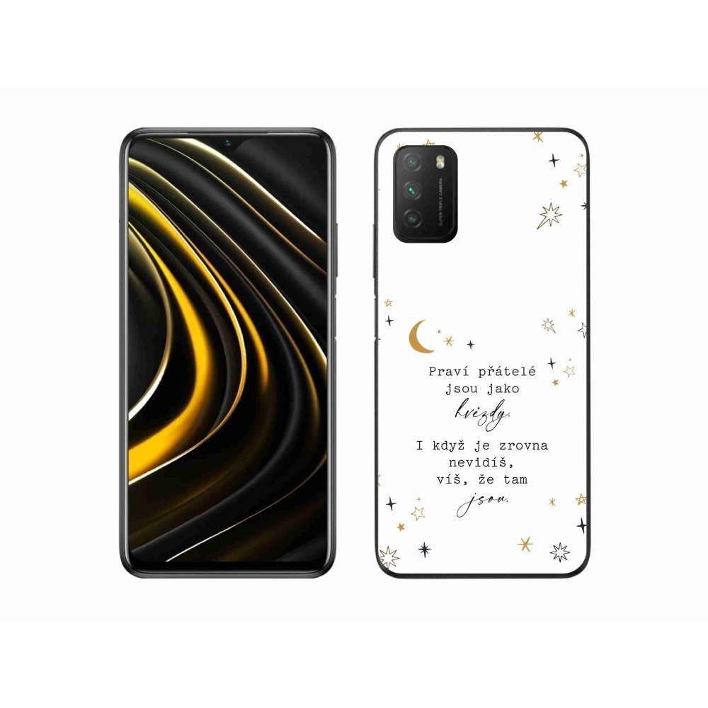 Gél borítás mmCase a Xiaomi Poco M3-hoz - idézem 6 fehér háttér