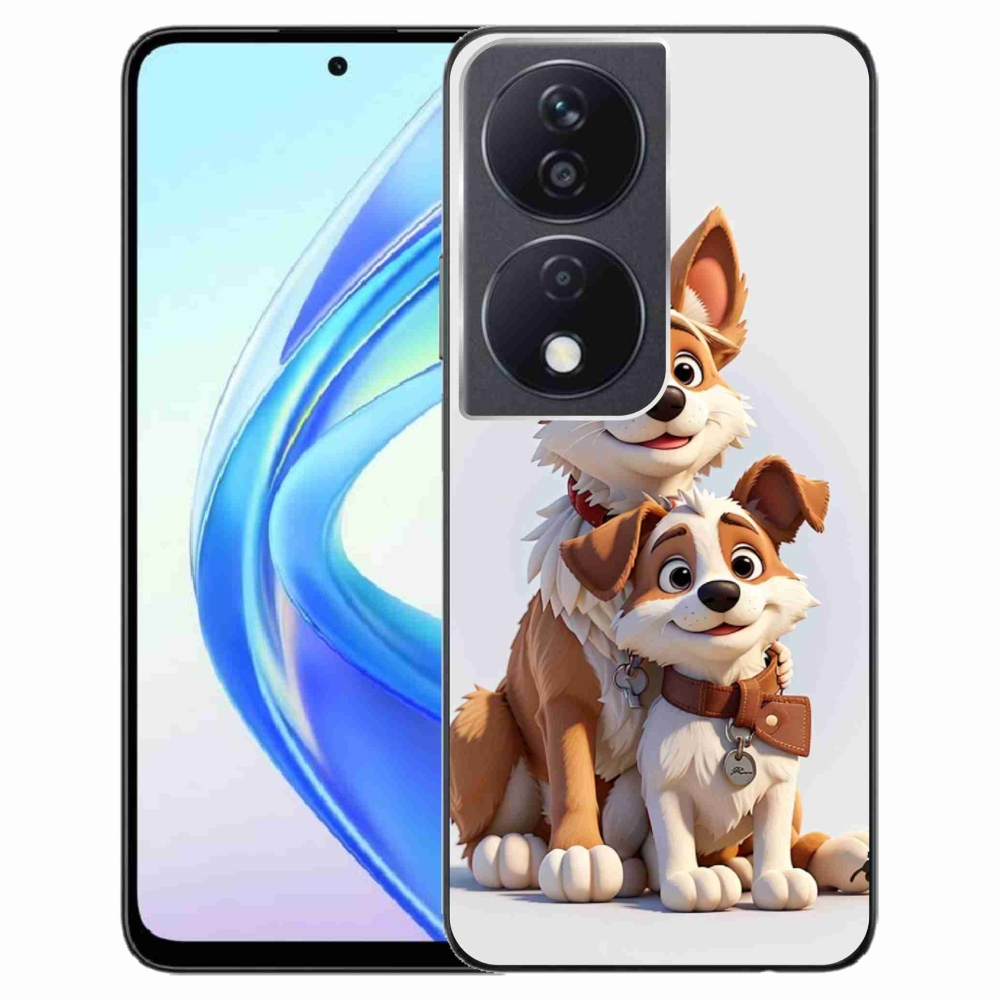 Zselés borítás mmCase a Honor X7b/Honor 90 Smarthoz - rajz kutyáknak
