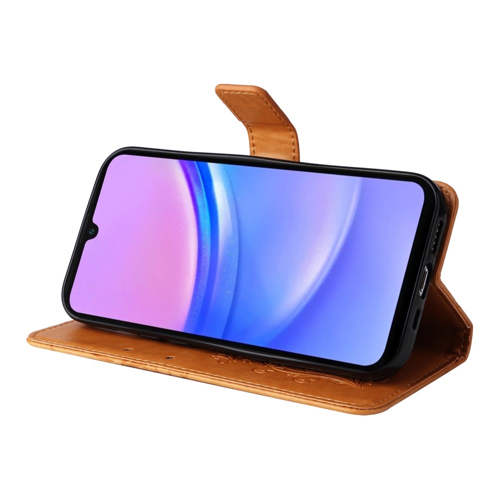 Nagy pillangó könyv tok Samsung Galaxy A16 4G/5G/A26 5G - sárga