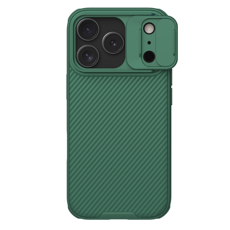 Nillkin CamShield PRO hátlap az Apple iPhone 17 Pro készülékhez Sötétzöld