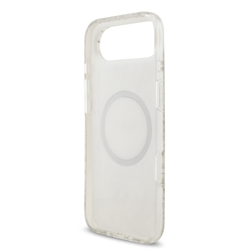 Guess IML Virágok Allover Strap MagSafe hátlapi borító iPhone Air fehérhez