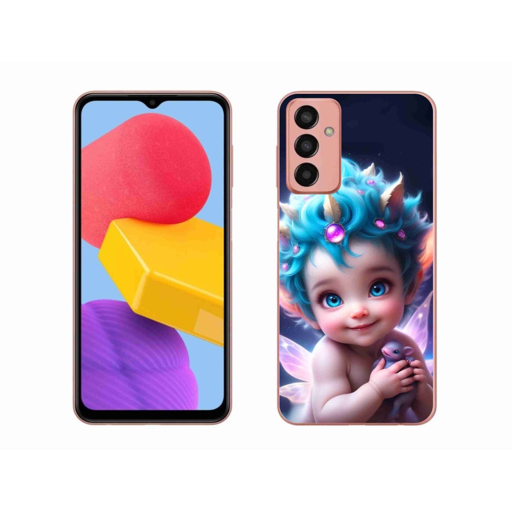 Gél borítás mmCase Samsung Galaxy M13 készülékhez - baba pillangószárnyakkal