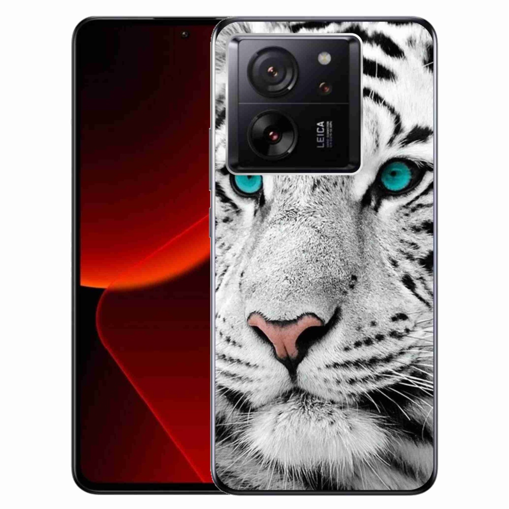 Gél borítás mmCase a Xiaomi 13T/13T Pro készülékhez - fehér tigris