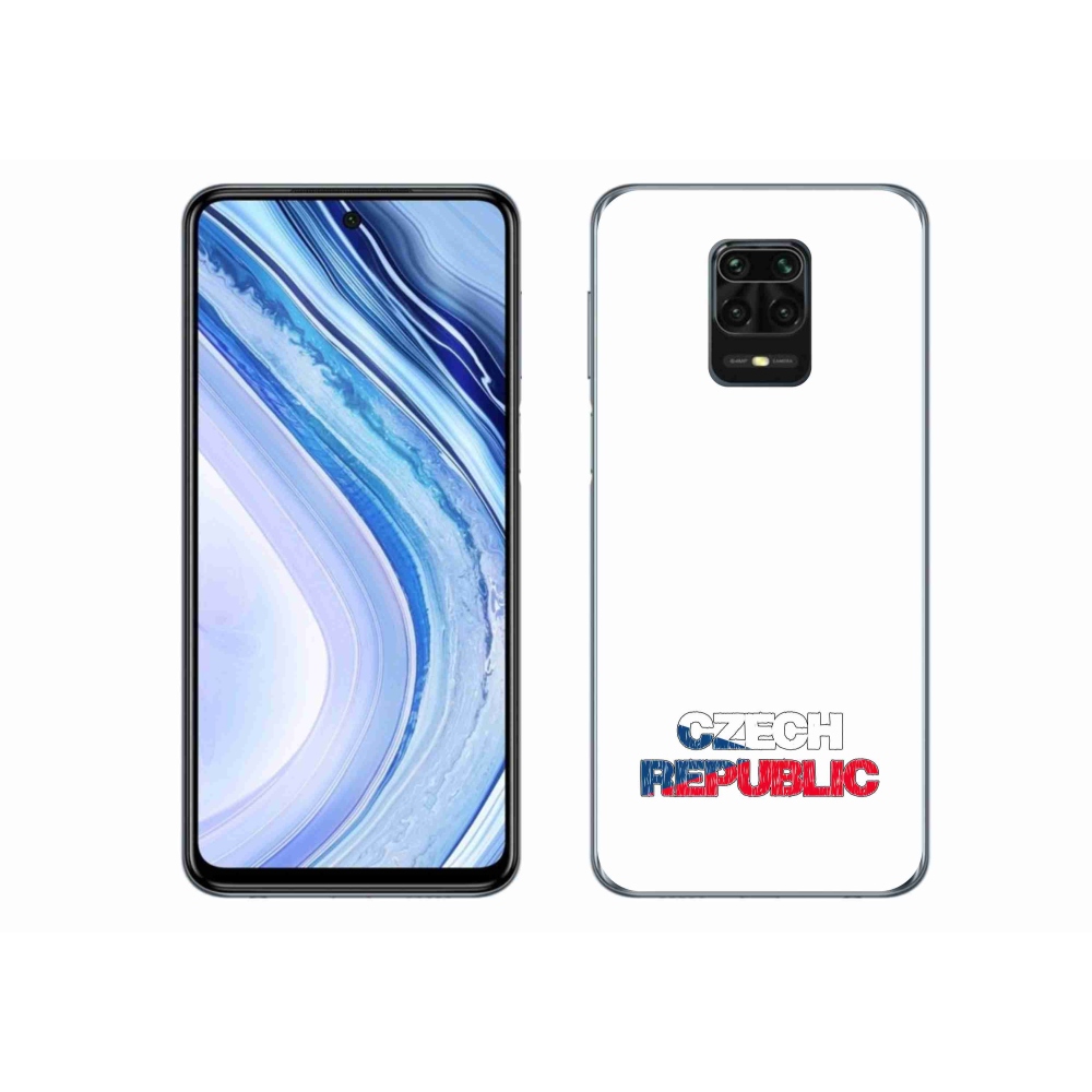 Gél borítás mmCase a Xiaomi Redmi Note 9S-hez - Csehország fehér háttér