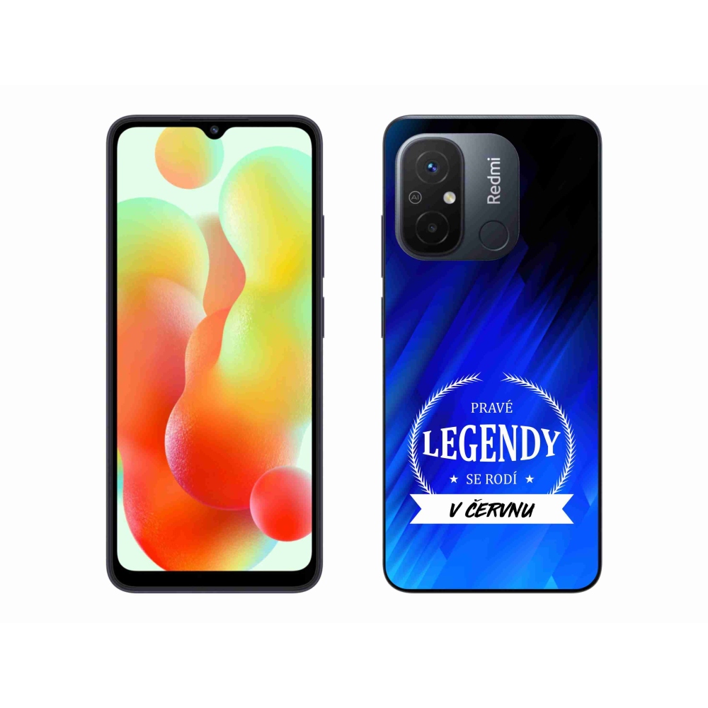 Gél borítás mmCase a Xiaomi Redmi 12C - Legends in June kék háttérrel