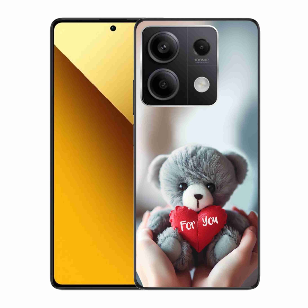 Gél borítás mmCase a Xiaomi Redmi Note 13 5G-hez - mackó a szerelmeseknek