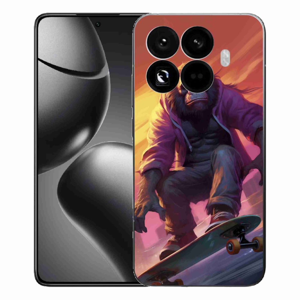 Gél borítás mmCase a Xiaomi 15T Pro számára - gorilla a gördeszkán