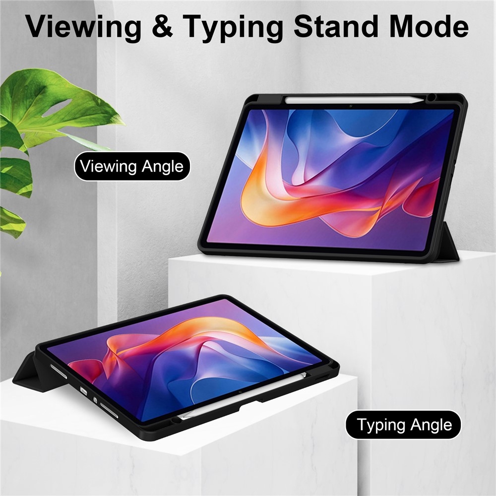 Ügyes záró tok Xiaomi Redmi Pad 2 tablethez - fekete