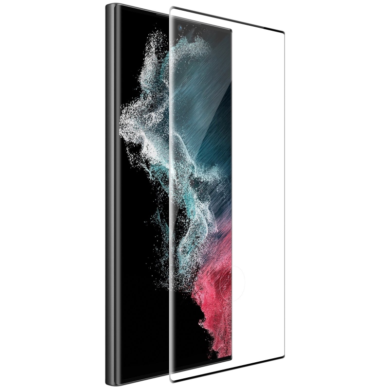 Nillkin Edzett üveg 3D CP+ MAX fekete Samsung Galaxy S23 Ultra számára